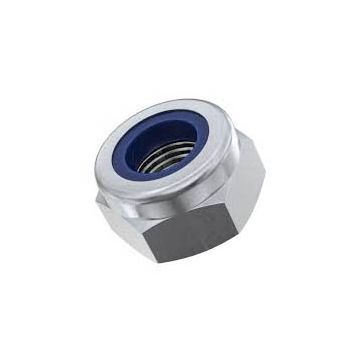 M6 NYLON LOCK NUT STAINLESS, SLIM / THIN 8x10
