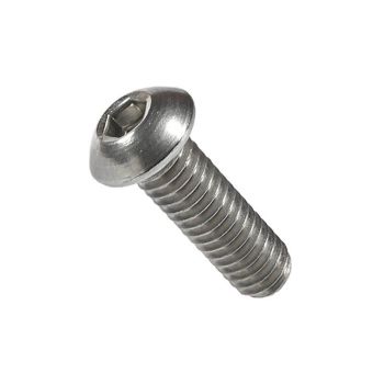 M6x12 BUTTON HEAD BOLT, STAINLESS STEEL / SS A2