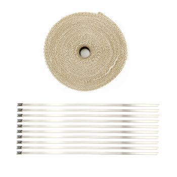 2"x50' EXHAUST WRAP, Manifold Downpipe High temperature Tape