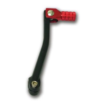 GEAR LEVER ALLOY BLACK, RED TIP