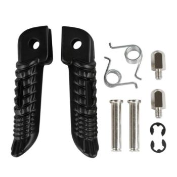 FOOT PEG REST SET SUZUKI FRONT BLACK, 43516-37H00, 43526-37H00