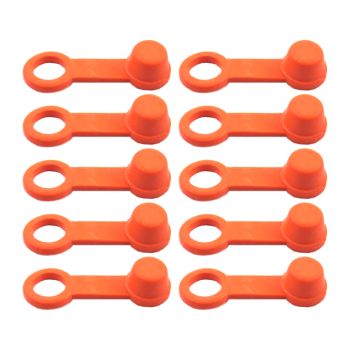 TRADE PACK 10 RUBBER CAPS ORANGE, TRADE £0.40 EA. BLEED NIPPLE COVER CAP