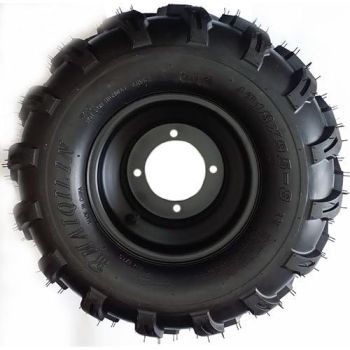 FRONT WHEEL KIT 4/110 18x9.5-8 GO KART BUGGY ATV UNIVERSAL TO FIT 42-2184