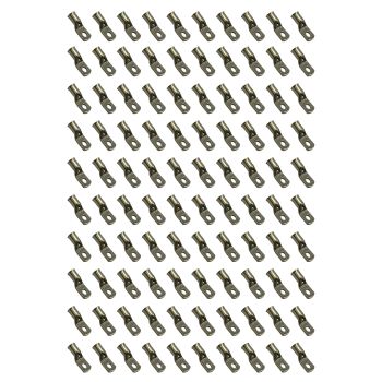 TRADE PACK 100 / 6mm RING TERMINAL COPPER 25mm2, TO SUIT CABLE OD 5.6mm