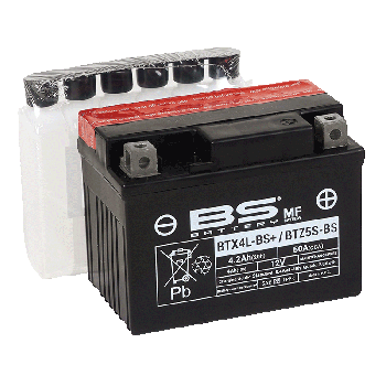BATTERY YTX4L-BS 12V M.FREE BS, BS Maintenance Free BTX4L-BS, 300617, BS-BTX4L-BS