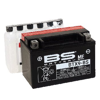 BATTERY YTX9-BS 12V MA.FREE, BS Maintenance Free BTX9-BS, 300621, BS-BTX9-BS