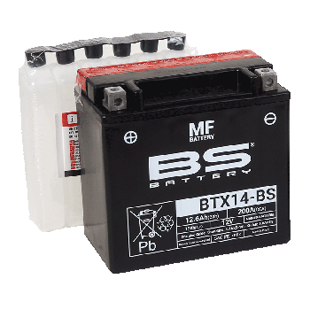 BATTERY YTX14-BS 12V M.FREE BS, BS Maintenance Fre BTX14-BS, 300604, BS-BTX14-BS