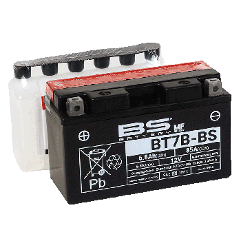 BATTERY YT7B-BS 12V 6.5Ah. BS, BS Maintenance Free BT7B-BS, 300626, BS-BT7B-BS