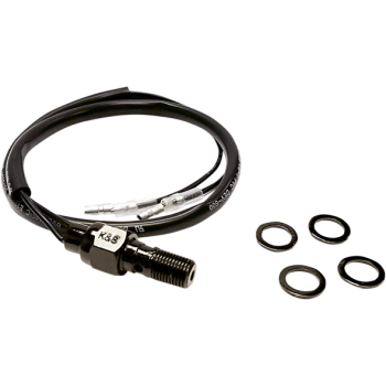 SWITCH BRAKE HYD. 3/8" x 24, K&S 12-0020B BLACK