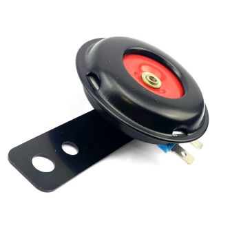 HORN 12V SMALL 65mm BLACK, 105db Loud Tone Sound