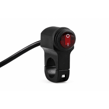 HANDLEBAR SWITCH 22mm LIGHTS ON OFF WATERPROOF