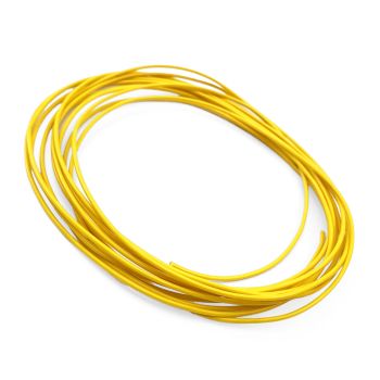 ELECTRICAL WIRE YELLOW 4 METRE, 0.75mm sq / 14 Amp Capacity.