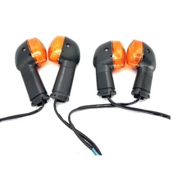 TURN SIGNAL INDICATOR SET 07 YAMAHA YB YBR 125 FRONT REAR AMBER

