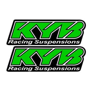 KYB GREEN FORK STICKER 1 PAIR REFLECTIVE SUSPENSION DECAL