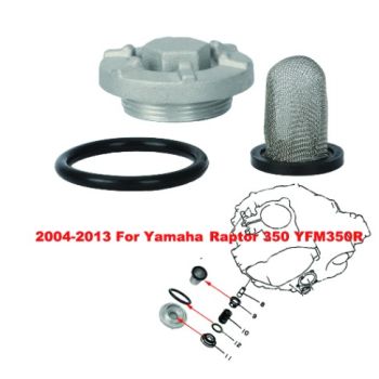 OIL DRAIN PLUG STRAINER O-RING YAMAHA BIG BEAR 400 WARRIOR WOLVERINE RAPTOR YFM350