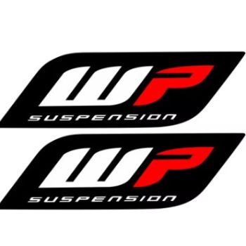 FORK DECAL KTM DUKE 200 390 690 990 1090 1190 1290 WP 3D WHITE POWER 210x50mm
