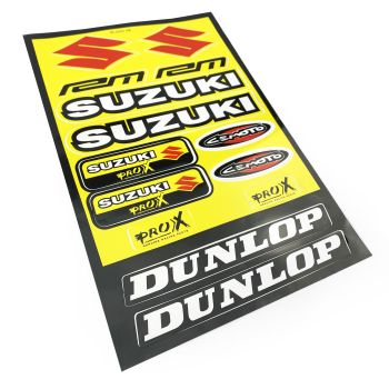 STICKER SHEET SUZUKI / DUNLOP, SIZE. 230mm X 330mm, 122008146