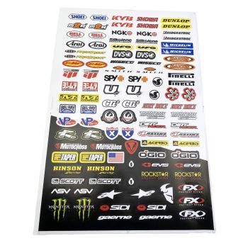 STICKER LOGO SHEET 30x45cm