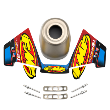 Powercore 2.1 Exhaust Silencer End Cap Titanium 1.145 Inch - FMF 020523