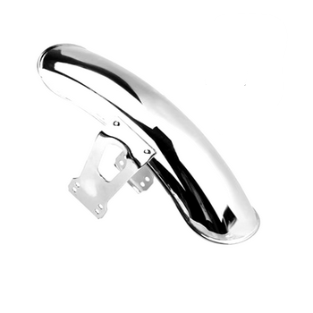 FRONT FENDER UNIVERSAL CHROME HONDA CG125 STEEL CHROME PLATED