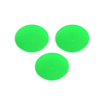 CEMOTO OVAL PLATE GREEN PACK-3, C.2052, FM2052 GREEN