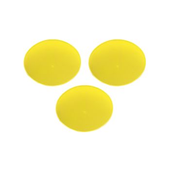 CEMOTO OVAL PLATE YELLOW PACK-3, C.2052, FM2052 YELLOW