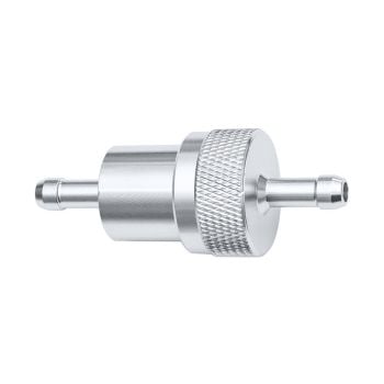 FUEL FILTER ALLOY 1/4" SILVER