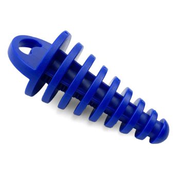 EXHAUST PLUG 2 STROKE - BLUE SILICONE