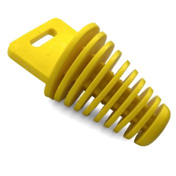 EXHAUST PLUG 34-62mm YELLOW EHB009L-YELLOW