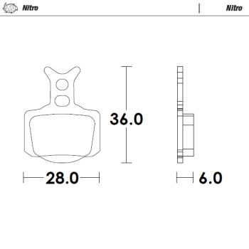 BRAKE PADS SINTERED NITRO, MOTO-MASTER 82821