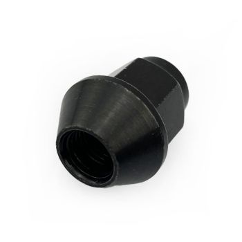 LUG NUT M10x1.25 BEVELED BLACK