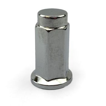 LUG NUT 3/8" 24TPI FLAT CHROME, LUG5CA