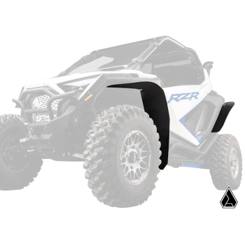 POLARIS PRO R/XP/TURBO R LOW PROFILE WHEEL ARCH FENDER FLARES MUD GUARDS, ASSAULT INDUSTRIES FF-P-PROXP-002