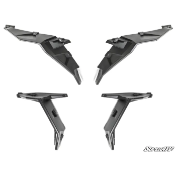 POLARIS XP TURBO/1000 HD WHEEL ARCH FENDER FLARES MUD GUARDS, SUPER ATV FF-P-RZR1K-001