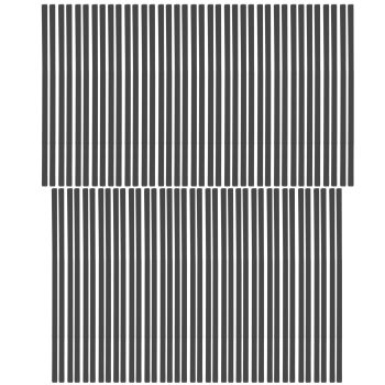 SPOKE SKIN SET 8.5" & 7.5" BLK, SS-101, 76 PCS, BLACK