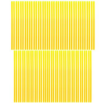 SPOKE SKIN SET 8.5" & 7.5" YEL, SS-101, 76 PCS, YELLOW