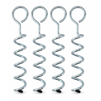 4 PCS GROUND SCREW ANCHOR, TENT PEG / HEAVY DUTY FLOOR FIXING