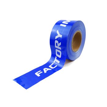 TRACK MARKER TAPE BLUE WHITE 200M 8cm X 200m X 80um