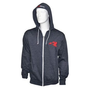 RTECH COTTON HOODIE WITH ZIPPER - Size XS, R-TECH- SIZE EXTRA SMALL, FELCOR0XS16
