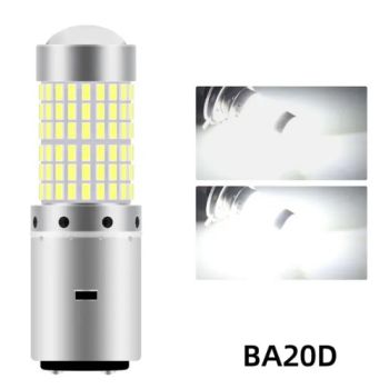 LED 12V 30W BULB BA20D EACH Headlight Super Bright White