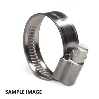 JUBILEE PIPE CLIP 16 - 27mm KALE CLAMP 304 STAINLESS STEEL (PACK OF 10)