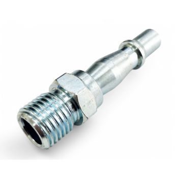 AIR FITTING 1/4" BSP MALE NICKEL PLATED CARBON STEEL - TOOLZONE KDPAT041