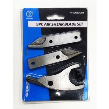 AIR SHEAR SPARE BLADE SET 3pc INCLUDES LEFT RIGHT CENTRE BLADES - TOOLZONE KDPAT093