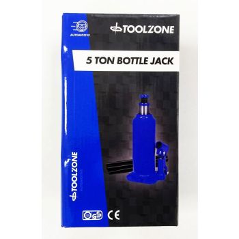 BOTTLE JACK 5 TON min height 216mm max height 413mm - TOOLZONE KDPAU149