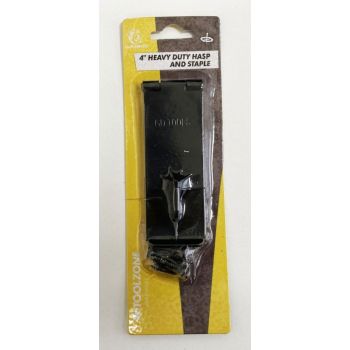HASP AND STAPLE HEAVY DUTY 4" 100x38mm WITH 8 SCREWS - TOOLZONE KDPLK083