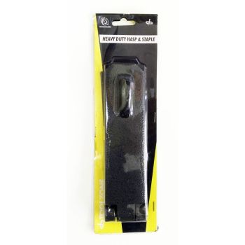 HASP AND STAPLE CAST IRON 7" x 2" WITH FIXINGS - TOOLZONE KDPLK086