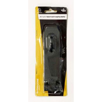 HASP AND STAPLE CAST IRON 5.5" x 1.5" WITH FIXINGS - TOOLZONE KDPLK103