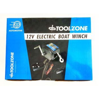ELECTRIC BOAT WINCH 12v 6000lb ROLLING 2000lb STRAIGHT PULL - TOOLZONE KDPTD024