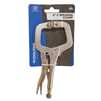 C WELDING CLAMP WITH SWIVEL PADS 6" - TOOLZONE KDPWH020