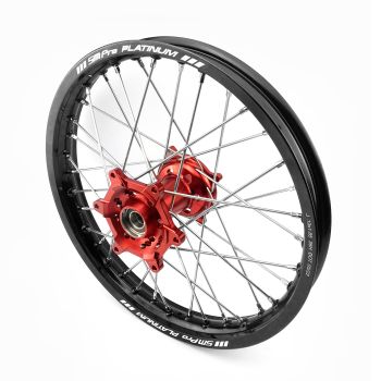 19x1.85 WHEEL HON BLACK/RED GLOSS FINISH, GLOSS BK RIM / GLOSS RED HUB, SP047.03.82.01.99 MX-9110